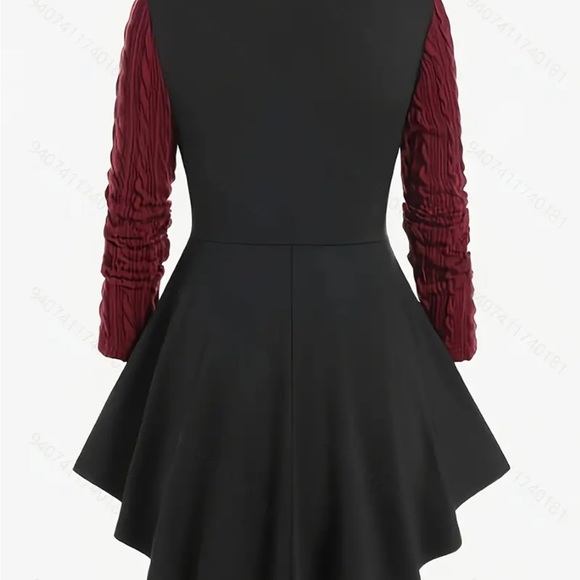 Color Block Drawstring Dress - Picture 2 of 10